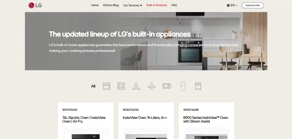 LG Kitchen Planner project preview