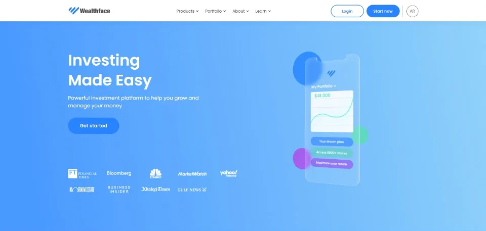 Wealthface project preview